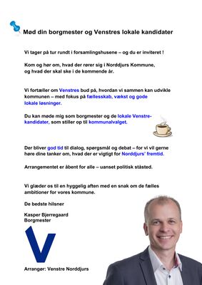 Venstre inviterer til valgmøde (Øster Alling)